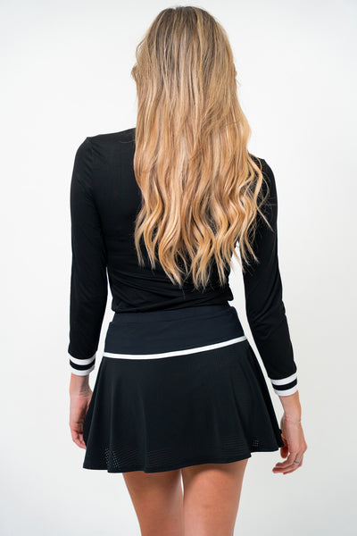 Mesh Swing Skirt- Black