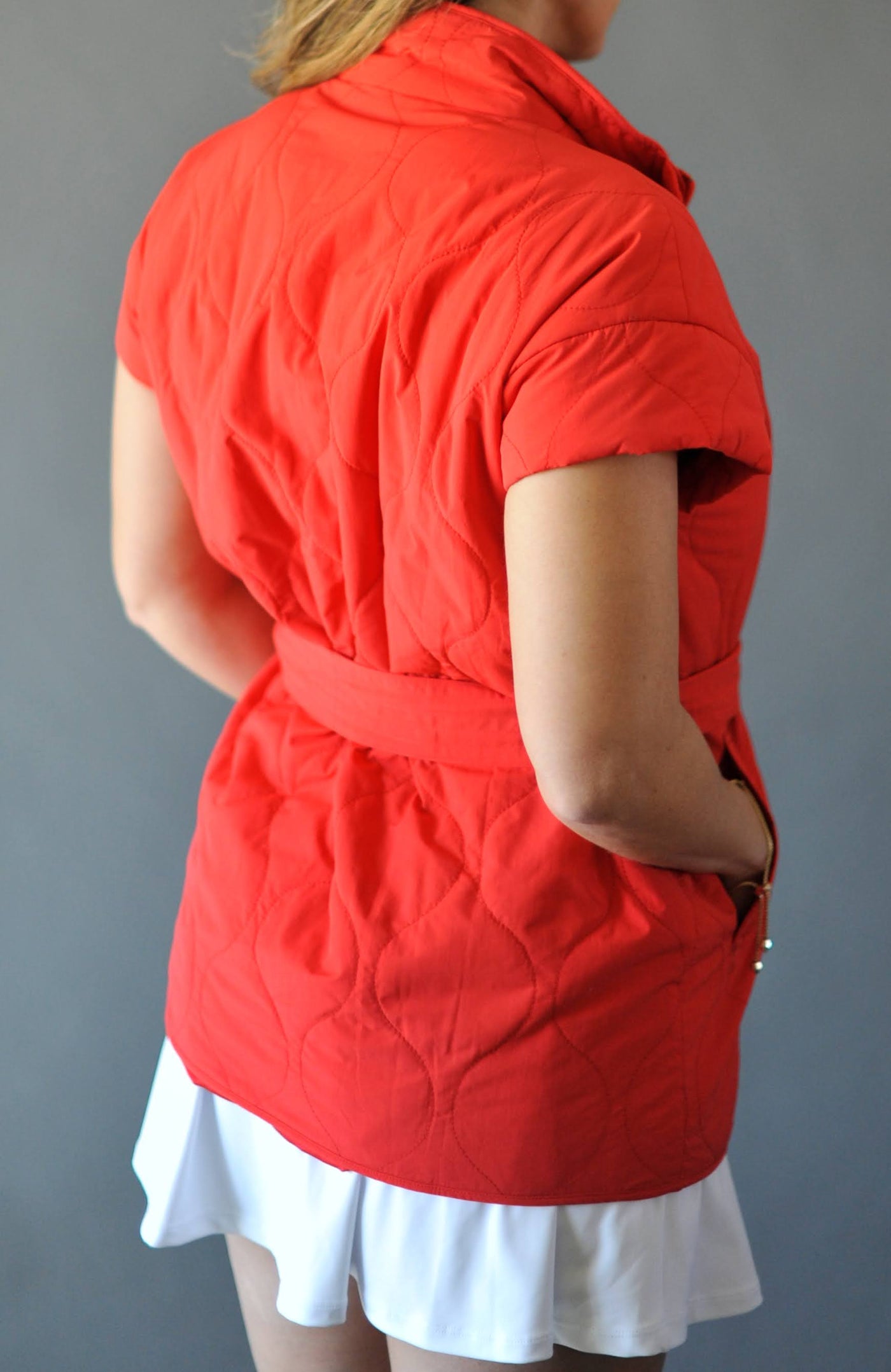Cap Sleeve Quilted Vest