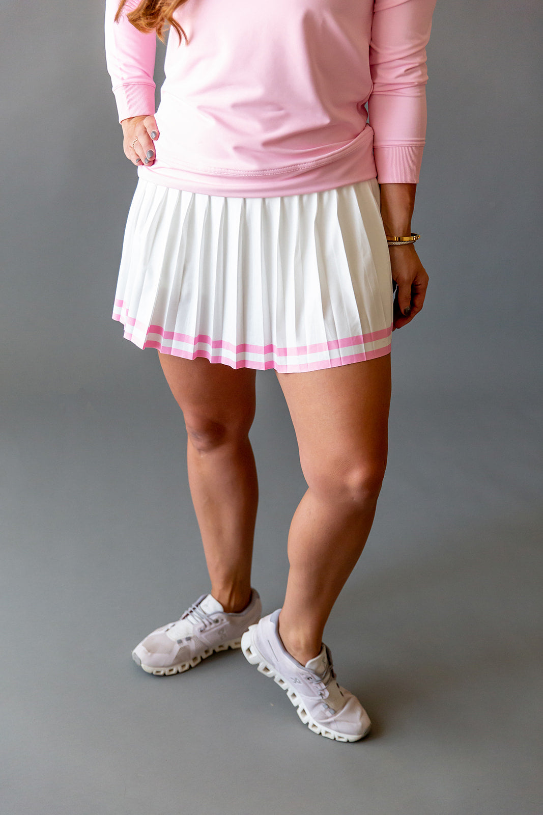 Details Skirt- pink stripes